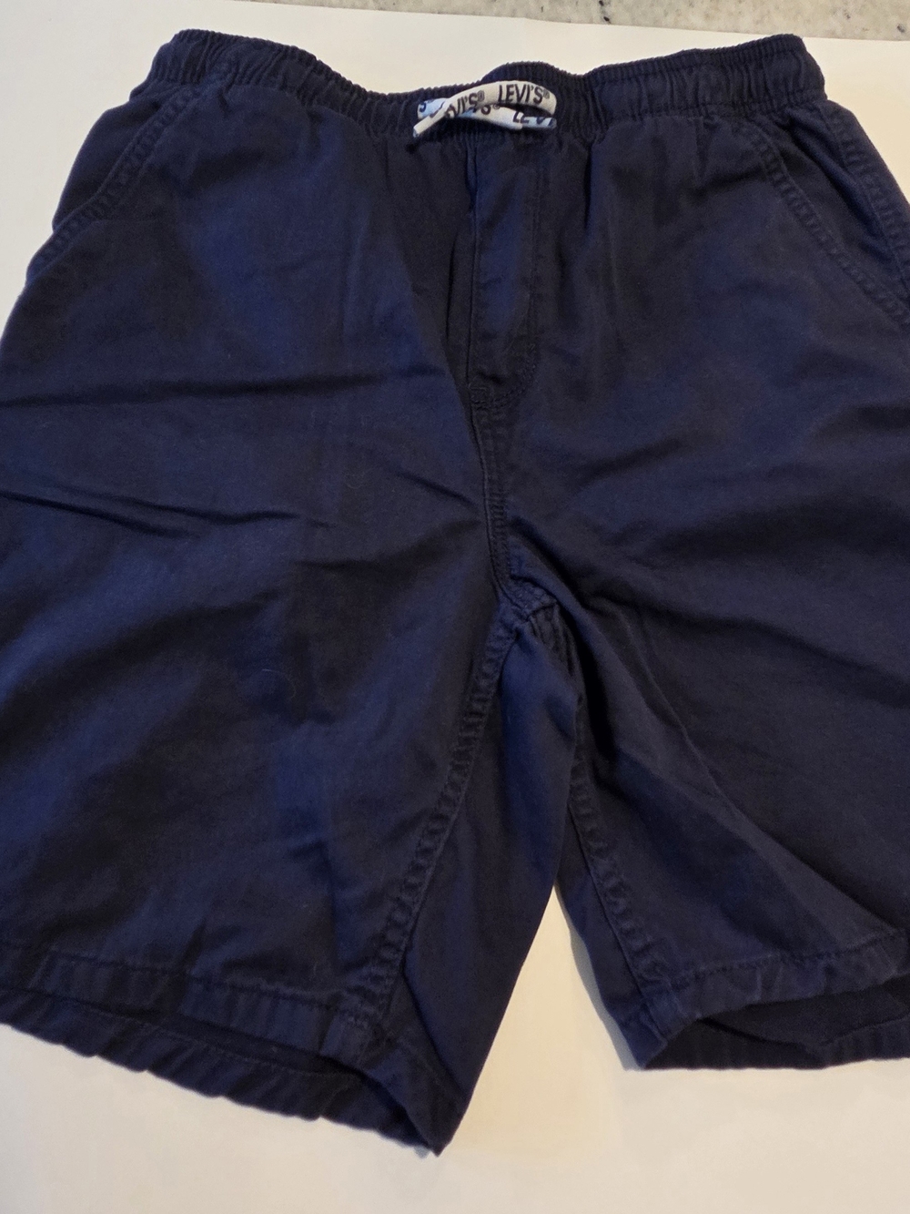 Levi's Kids Navy Elastic-Waist Shorts